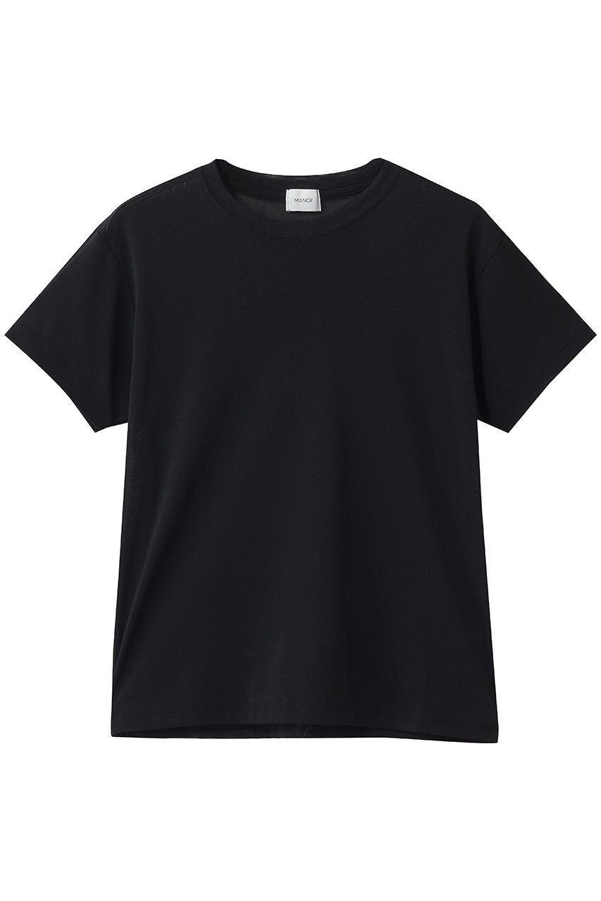 【マノフ/MANOF】のBASIC TULLE T-SHIRTS インテリア・キッズ・メンズ・レディースファッション・服の通販 founy(ファウニー) ファッション Fashion レディースファッション Fashion for Women トップス・カットソー Cut & Sew Tops シャツ・ブラウス・オフィスカジュアル Elegant Blouses & Button-Ups ロングTシャツ・Tシャツ Longline T-Shirts & Tees カットソー・ベーシックTシャツ Cut-and-Sewn Tops / Stretch Tees & Basics カットソー Cut and Sewn Top コンパクト Compact, Small Size シアー Sheer, See-Through ショート Short, Short Length スウェット / スエット Sweatshirt, Sweatwear スラックス Slacks, Dress Pants スリーブ Sleeve, Long Sleeve / Short Sleeve 新作・新入荷 New Arrivals / New In BLACK|ID: prp329100004992271 ipo3291000000037387186