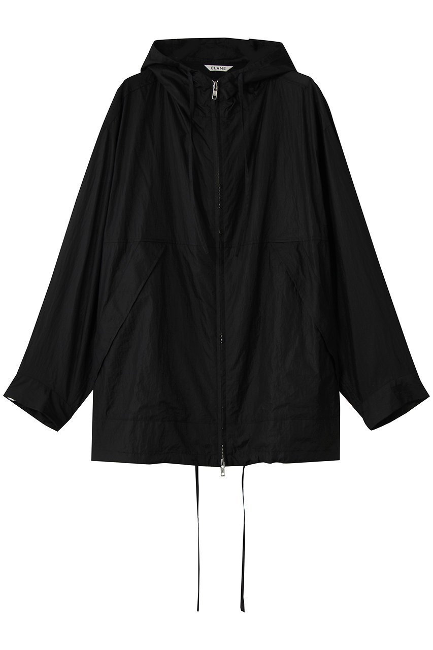 【クラネ/CLANE】のCRINKLED SHEER NYLON ZIP UP HOODIE インテリア・キッズ・メンズ・レディースファッション・服の通販 founy(ファウニー) 　ファッション　Fashion　レディースファッション　Fashion for Women　トップス・カットソー　Cut & Sew Tops　シャツ・ブラウス・オフィスカジュアル　Elegant Blouses & Button-Ups　レディースパーカー・カジュアルフーディー　Casual Hoodies & Sweatshirts　ロングTシャツ・Tシャツ　Longline T-Shirts & Tees　スウェット・クルーネックトップス　Sweatshirts & Crewnecks / Relaxed Fit Sweat Tops　カットソー・ベーシックTシャツ　Cut-and-Sewn Tops / Stretch Tees & Basics　アウトドア　Outdoor Clothing　シアー　Sheer, See-Through　トレンド　Trend, Trending Now　エレガント 上品　Elegant　新作・新入荷　New Arrivals / New In　BLACK|ID: prp329100004992274 ipo3291000000037387214