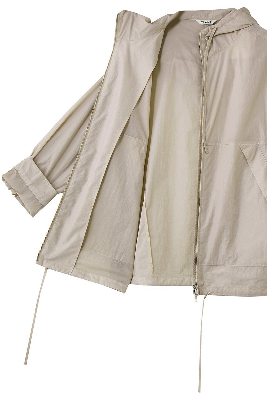 【クラネ/CLANE】のCRINKLED SHEER NYLON ZIP UP HOODIE 大人の最旬トレンドファッション＆コーディネート founy(ファウニー) 　ファッション　Fashion　レディースファッション　Fashion for Women　トップス・カットソー　Cut & Sew Tops　シャツ・ブラウス・オフィスカジュアル　Elegant Blouses & Button-Ups　レディースパーカー・カジュアルフーディー　Casual Hoodies & Sweatshirts　ロングTシャツ・Tシャツ　Longline T-Shirts & Tees　スウェット・クルーネックトップス　Sweatshirts & Crewnecks / Relaxed Fit Sweat Tops　カットソー・ベーシックTシャツ　Cut-and-Sewn Tops / Stretch Tees & Basics　アウトドア　Outdoor Clothing　シアー　Sheer, See-Through　トレンド　Trend, Trending Now　エレガント 上品　Elegant　新作・新入荷　New Arrivals / New In　other-6|ID: prp329100004992274 ipo3291000000037387223