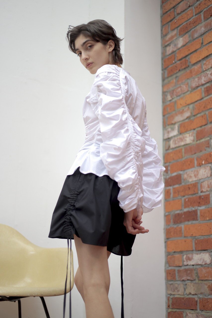 【マーレット/MERLETTE】のJAYA サイドギャザーショートパンツ 大人の最旬トレンドファッション＆コーディネート founy(ファウニー) 　ファッション　Fashion　レディースファッション　Fashion for Women　パンツ　Pants & Trousers　ショートパンツ・ハーフパンツ　High-Waisted & Relaxed Shorts　シャーリング　Shirring, Ruched　ショート　Short, Short Length　ドローコード　Drawcord, Drawstring Cord　フィット　Fit, Slim Fit　新作・新入荷　New Arrivals / New In　other-7|ID: prp329100004992277 ipo3291000000037387243