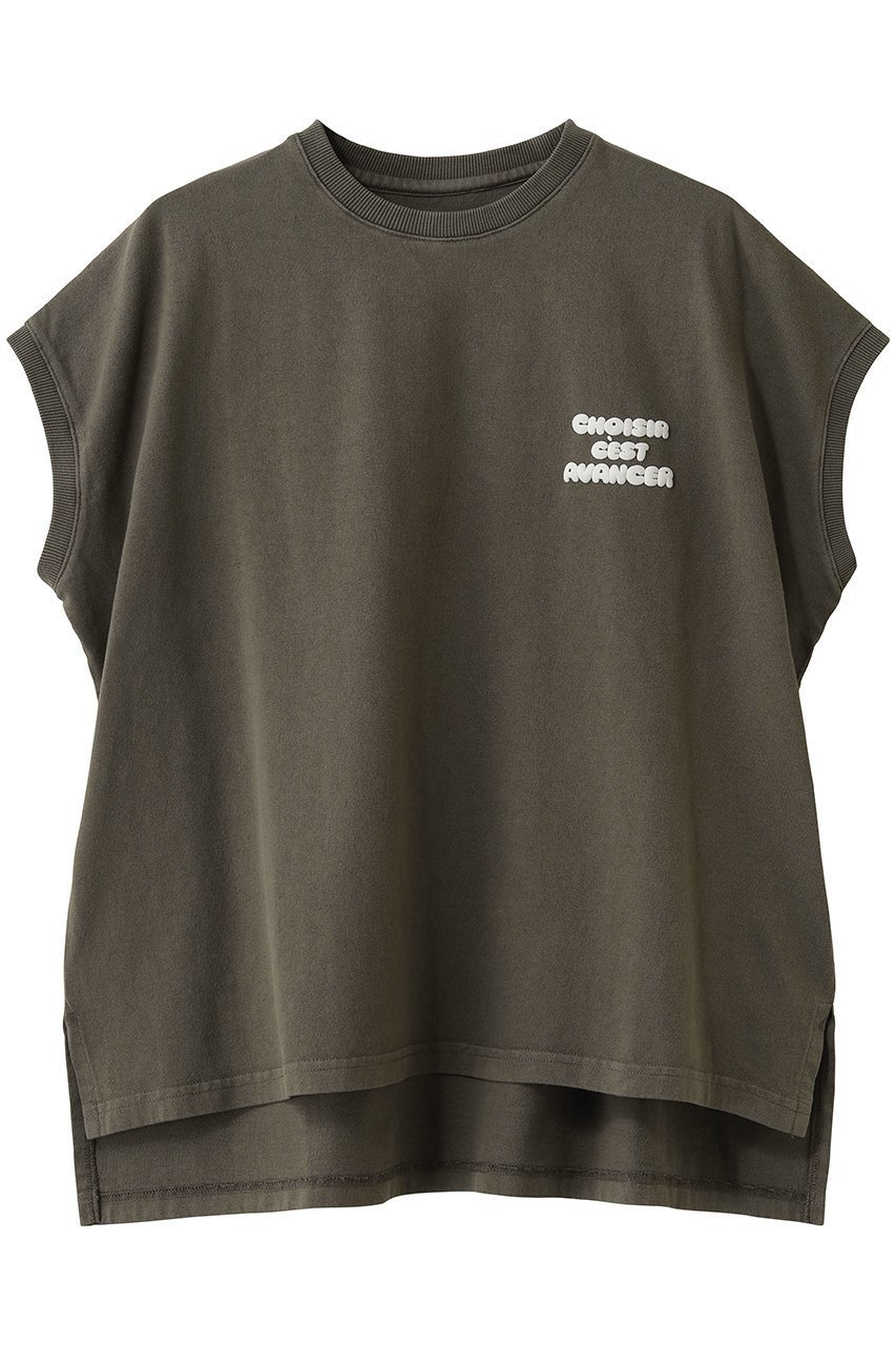 【プルミエ アロンディスモン/1er Arrondissement】の【upper hights】別注ビッグノースリーブTシャツ インテリア・キッズ・メンズ・レディースファッション・服の通販 founy(ファウニー) ファッション Fashion レディースファッション Fashion for Women トップス・カットソー Cut & Sew Tops キャミソール&ノースリーブ Camisoles & Sleeveless Tops シャツ・ブラウス・オフィスカジュアル Elegant Blouses & Button-Ups ロングTシャツ・Tシャツ Longline T-Shirts & Tees カットソー・ベーシックTシャツ Cut-and-Sewn Tops / Stretch Tees & Basics サマー Summer, Summer Style ショート Short, Short Length スリーブ Sleeve, Long Sleeve / Short Sleeve ノースリーブ Sleeveless, No-Sleeve ビッグ Big, Oversized 別注 Limited Edition, Custom Order 新作・新入荷 New Arrivals / New In モカ|ID: prp329100004992289 ipo3291000000037387335