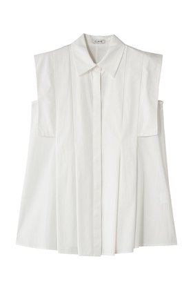 【クラネ/CLANE】 PANEL PLEAT WAIST SHAPE SHIRTS大人の最旬トレンドファッション＆コーディネート founy(ファウニー) ファッション Fashion レディースファッション Fashion for Women トップス・カットソー Cut & Sew Tops キャミソール&ノースリーブ Camisoles & Sleeveless Tops シャツ・ブラウス・オフィスカジュアル Elegant Blouses & Button-Ups オケージョン Occasion Wear シンプル Simple, Minimal スクエア Square, Square Shape スリーブ Sleeve, Long Sleeve / Short Sleeve ノースリーブ Sleeveless, No-Sleeve ボトム Bottoms, Lower Wear エレガント 上品 Elegant 新作・新入荷 New Arrivals / New In |ID:prp329100004992290