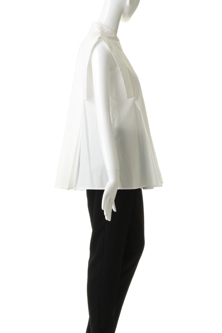 【クラネ/CLANE】のPANEL PLEAT WAIST SHAPE SHIRTS 大人の最旬トレンドファッション＆コーディネート founy(ファウニー) 　ファッション　Fashion　レディースファッション　Fashion for Women　トップス・カットソー　Cut & Sew Tops　キャミソール&ノースリーブ　Camisoles & Sleeveless Tops　シャツ・ブラウス・オフィスカジュアル　Elegant Blouses & Button-Ups　オケージョン　Occasion Wear　シンプル　Simple, Minimal　スクエア　Square, Square Shape　スリーブ　Sleeve, Long Sleeve / Short Sleeve　ノースリーブ　Sleeveless, No-Sleeve　ボトム　Bottoms, Lower Wear　エレガント 上品　Elegant　新作・新入荷　New Arrivals / New In　other-3|ID: prp329100004992290 ipo3291000000037387355