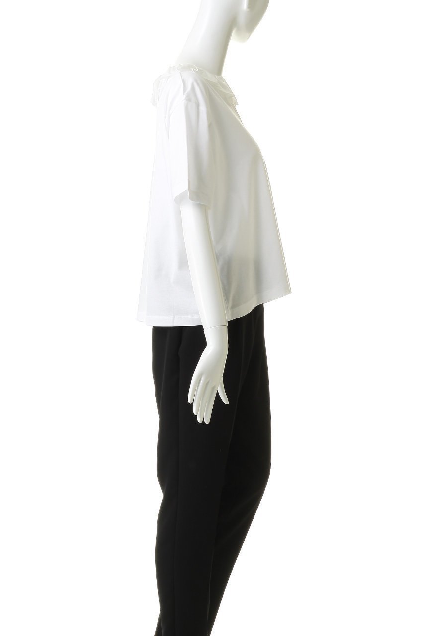 【ミズイロ インド/mizuiro ind】のfrill collar skipper T shirt シャツ 大人の最旬トレンドファッション＆コーディネート founy(ファウニー) 　ファッション　Fashion　レディースファッション　Fashion for Women　トップス・カットソー　Cut & Sew Tops　シャツ・ブラウス・オフィスカジュアル　Elegant Blouses & Button-Ups　ロングTシャツ・Tシャツ　Longline T-Shirts & Tees　カットソー　Cut and Sewn Top　ショート　Short, Short Length　シンプル　Simple, Minimal　スキッパー　Skipper, Open Collar　スリーブ　Sleeve, Long Sleeve / Short Sleeve　ハーフ　Half, Half-Length　フリル　Frill, Ruffle　リラックス　Relax, Relaxed Fit　新作・新入荷　New Arrivals / New In　other-3|ID: prp329100004992292 ipo3291000000037387384