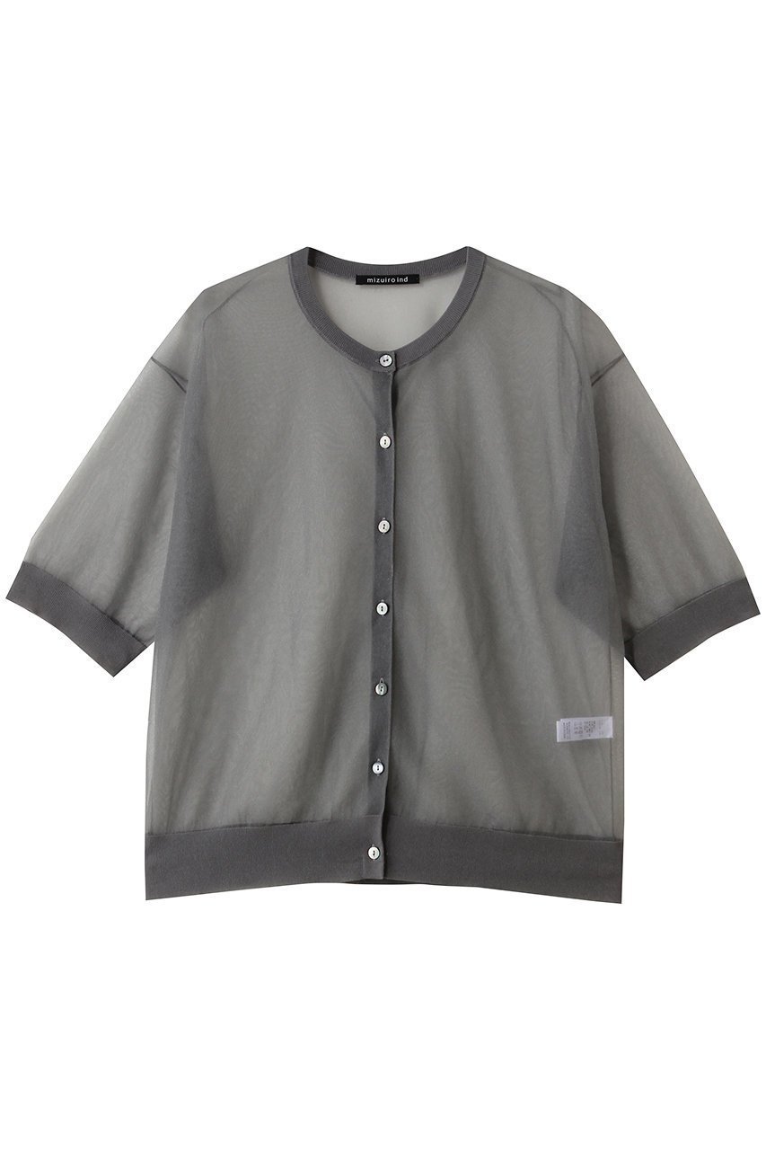 【ミズイロ インド/mizuiro ind】のsheer compact C/D カーディガン インテリア・キッズ・メンズ・レディースファッション・服の通販 founy(ファウニー) 　ファッション　Fashion　レディースファッション　Fashion for Women　トップス・カットソー　Cut & Sew Tops　ニット　Knit Tops & Sweaters　カーディガン・羽織り　Layered Style Cardigans　おすすめ　Recommended / Our Picks　インナー　Innerwear　カーディガン　Cardigan, Knitwear　キャミソール　Camisole, Spaghetti Strap Top　コンパクト　Compact, Small Size　シアー　Sheer, See-Through　タンク　Tank Top, Sleeveless Top　バランス　Balance, Style Balance　ボトム　Bottoms, Lower Wear　今季　This Season, Current Season　夏　Summer　新作・新入荷　New Arrivals / New In　春　Spring　S/S・春夏　SS, Spring/Summer, Warm Season　gray|ID: prp329100004992296 ipo3291000000037387417