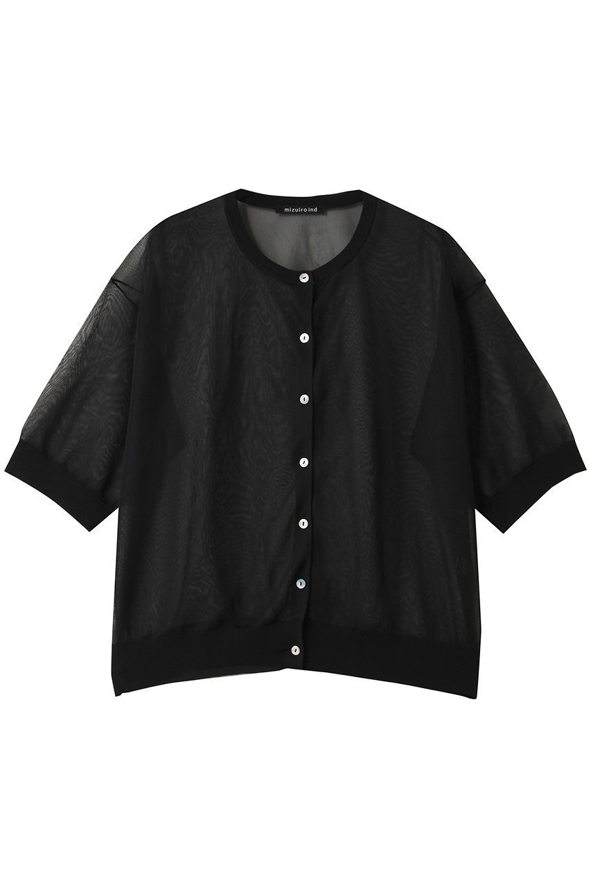 【ミズイロ インド/mizuiro ind】のsheer compact C/D カーディガン インテリア・キッズ・メンズ・レディースファッション・服の通販 founy(ファウニー) 　ファッション　Fashion　レディースファッション　Fashion for Women　トップス・カットソー　Cut & Sew Tops　ニット　Knit Tops & Sweaters　カーディガン・羽織り　Layered Style Cardigans　おすすめ　Recommended / Our Picks　インナー　Innerwear　カーディガン　Cardigan, Knitwear　キャミソール　Camisole, Spaghetti Strap Top　コンパクト　Compact, Small Size　シアー　Sheer, See-Through　タンク　Tank Top, Sleeveless Top　バランス　Balance, Style Balance　ボトム　Bottoms, Lower Wear　今季　This Season, Current Season　夏　Summer　新作・新入荷　New Arrivals / New In　春　Spring　S/S・春夏　SS, Spring/Summer, Warm Season　black|ID: prp329100004992296 ipo3291000000037387419