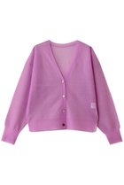 【ランバン オン ブルー/LANVIN en Bleu】のVネックシアーカーディガン 大人の最旬トレンドファッション＆コーディネート founy(ファウニー) ファッション Fashion レディースファッション Fashion for Women トップス・カットソー Cut & Sew Tops ニット Knit Tops & Sweaters カーディガン・羽織り Layered Style Cardigans Vネックトップス V-Neck Tops / V-Cut Neckline Shirts カーディガン Cardigan, Knitwear コンパクト Compact, Small Size シアー Sheer, See-Through デコルテ Décolleté, Neckline モダン Modern, Contemporary エレガント 上品 Elegant 新作・新入荷 New Arrivals / New In thumbnail ピンクレッド|ID: prp329100004992301 ipo3291000000037387464