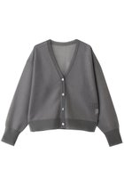 【ランバン オン ブルー/LANVIN en Bleu】のVネックシアーカーディガン 大人の最旬トレンドファッション＆コーディネート founy(ファウニー) ファッション Fashion レディースファッション Fashion for Women トップス・カットソー Cut & Sew Tops ニット Knit Tops & Sweaters カーディガン・羽織り Layered Style Cardigans Vネックトップス V-Neck Tops / V-Cut Neckline Shirts カーディガン Cardigan, Knitwear コンパクト Compact, Small Size シアー Sheer, See-Through デコルテ Décolleté, Neckline モダン Modern, Contemporary エレガント 上品 Elegant 新作・新入荷 New Arrivals / New In thumbnail グレー|ID: prp329100004992301 ipo3291000000037387467