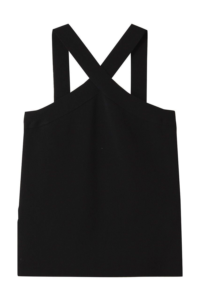 【ランバン オン ブルー/LANVIN en Bleu】の2wayクロスネックニットタンクトップ インテリア・キッズ・メンズ・レディースファッション・服の通販 founy(ファウニー) 　ファッション　Fashion　レディースファッション　Fashion for Women　トップス・カットソー　Cut & Sew Tops　ニット　Knit Tops & Sweaters　カジュアルプルオーバー・ニットトップス　Pullovers & Knit Tops / Casual Pullovers　インナー　Innerwear　シアー　Sheer, See-Through　ジャケット　Jacket, Outerwear　スクエア　Square, Square Shape　タンク　Tank Top, Sleeveless Top　デコルテ　Décolleté, Neckline　新作・新入荷　New Arrivals / New In　ブラック|ID: prp329100004992303 ipo3291000000037387484