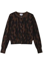 【ランバン オン ブルー/LANVIN en Bleu】のStone Pavingニットカーディガン 大人の最旬トレンドファッション＆コーディネート founy(ファウニー) ファッション Fashion レディースファッション Fashion for Women トップス・カットソー Cut & Sew Tops ニット Knit Tops & Sweaters カーディガン・羽織り Layered Style Cardigans おすすめ Recommended / Our Picks カーディガン Cardigan, Knitwear コンパクト Compact, Small Size プリント Print, Printed Pattern ボトム Bottoms, Lower Wear メタル Metal, Metal Parts 新作・新入荷 New Arrivals / New In thumbnail ブラウン|ID: prp329100004992304 ipo3291000000037387500