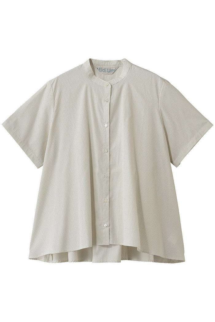 【ミディウミ/MidiUmi】のhalf slv dots A line shirt シャツ インテリア・キッズ・メンズ・レディースファッション・服の通販 founy(ファウニー) https://founy.com/ ファッション Fashion レディースファッション Fashion for Women トップス・カットソー Cut & Sew Tops シャツ・ブラウス・オフィスカジュアル Elegant Blouses & Button-Ups なめらか Smooth, Silky Texture ショート Short, Short Length スリーブ Sleeve, Long Sleeve / Short Sleeve ドット Polka Dot, Dot Pattern ドレープ Drape, Draping Fabric ワイド Wide, Wide Fit エレガント 上品 Elegant 新作・新入荷 New Arrivals / New In |ID: prp329100004992319 ipo3291000000037387630