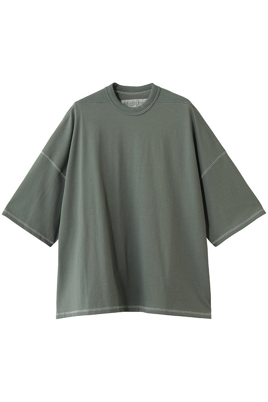 【ミディウミ/MidiUmi】のstitch wide PO プルオーバー インテリア・キッズ・メンズ・レディースファッション・服の通販 founy(ファウニー) 　ファッション　Fashion　レディースファッション　Fashion for Women　トップス・カットソー　Cut & Sew Tops　シャツ・ブラウス・オフィスカジュアル　Elegant Blouses & Button-Ups　ロングTシャツ・Tシャツ　Longline T-Shirts & Tees　カジュアルプルオーバー・ニットトップス　Pullovers & Knit Tops / Casual Pullovers　カットソー・ベーシックTシャツ　Cut-and-Sewn Tops / Stretch Tees & Basics　おすすめ　Recommended / Our Picks　ショート　Short, Short Length　スリーブ　Sleeve, Long Sleeve / Short Sleeve　デニム　Denim, Jeans Material　リラックス　Relax, Relaxed Fit　ワイド　Wide, Wide Fit　ワーク　Workwear, Utility Style　今季　This Season, Current Season　新作・新入荷　New Arrivals / New In　green|ID: prp329100004992321 ipo3291000000037387645