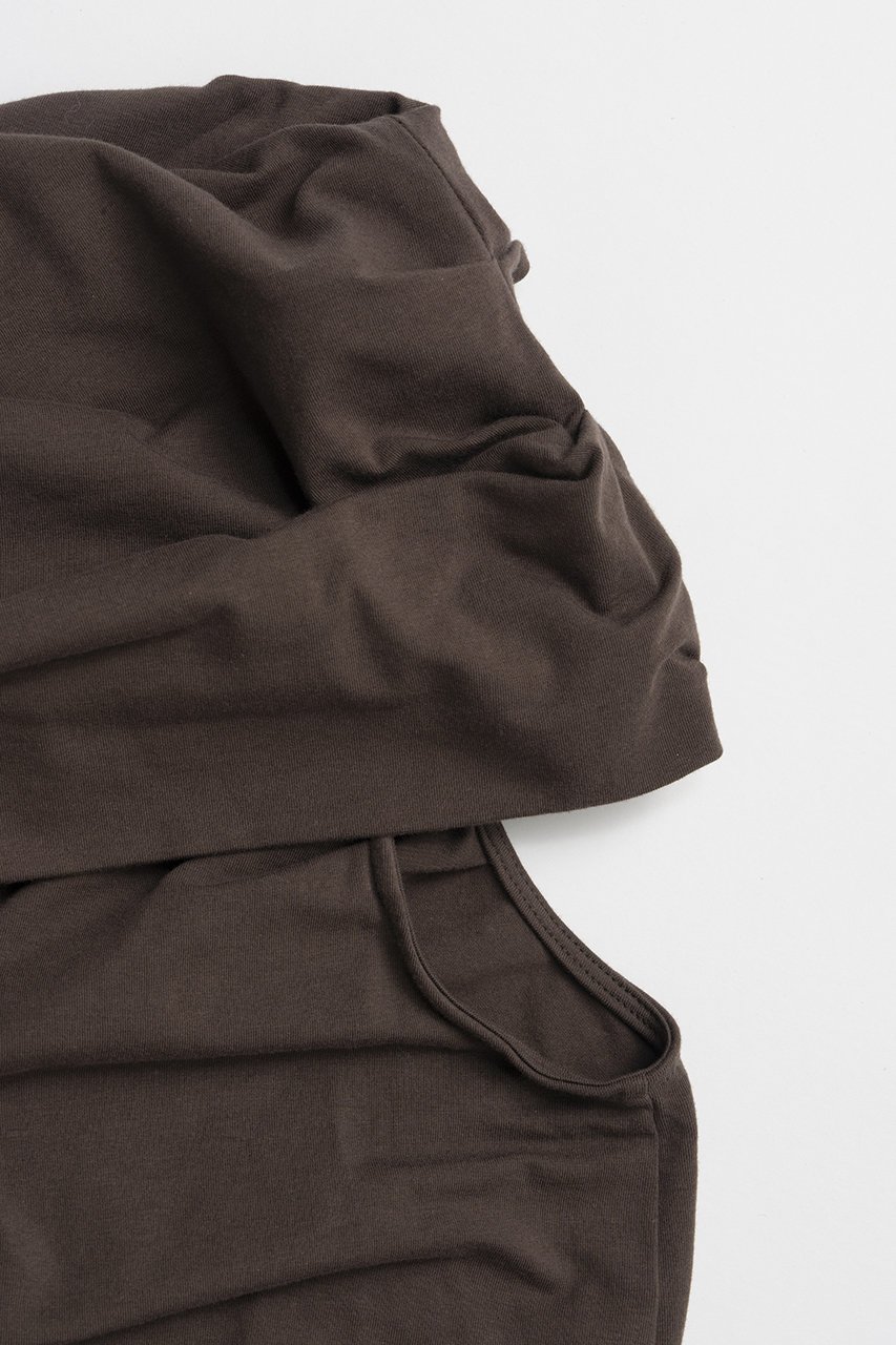【プランク プロジェクト/PRANK PROJECT】のアシンメトリードレープトップ / Asymmetrical Drape Top 大人の最旬トレンドファッション＆コーディネート founy(ファウニー) 　ファッション　Fashion　レディースファッション　Fashion for Women　トップス・カットソー　Cut & Sew Tops　シャツ・ブラウス・オフィスカジュアル　Elegant Blouses & Button-Ups　ロングTシャツ・Tシャツ　Longline T-Shirts & Tees　カットソー・ベーシックTシャツ　Cut-and-Sewn Tops / Stretch Tees & Basics　アシンメトリー　Asymmetrical Style　カットソー　Cut and Sewn Top　ショート　Short, Short Length　ストレッチ　Stretch, Stretchy Fabric　スリーブ　Sleeve, Long Sleeve / Short Sleeve　ドレープ　Drape, Draping Fabric　ヘムライン　Hemline, Bottom Cut　エレガント 上品　Elegant　新作・新入荷　New Arrivals / New In　other-2|ID: prp329100004992322 ipo3291000000037387654