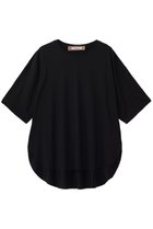 【ルームエイト/Room no.8】のTENCEL ラウンドヘム ハーフスリーブ Tシャツ ブラック|ID: prp329100004992324 ipo3291000000037387673