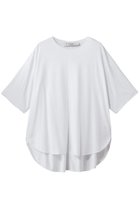【ルームエイト/Room no.8】のTENCEL ラウンドヘム ハーフスリーブ Tシャツ ホワイト|ID: prp329100004992324 ipo3291000000037387674