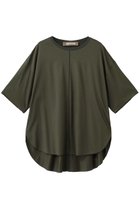 【ルームエイト/Room no.8】のTENCEL ラウンドヘム ハーフスリーブ Tシャツ カーキ|ID: prp329100004992324 ipo3291000000037387675