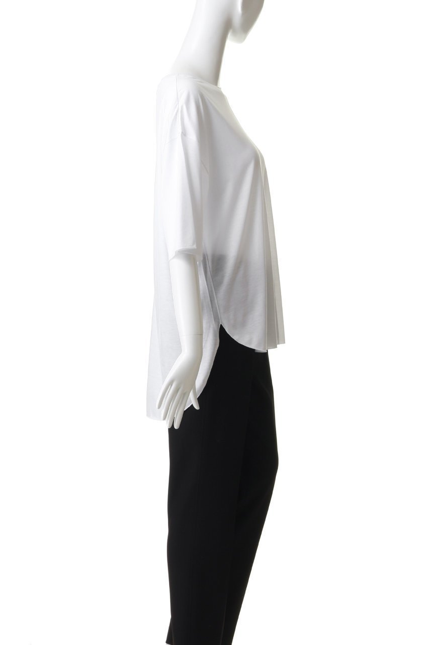 【ルームエイト/Room no.8】のTENCEL ラウンドヘム ハーフスリーブ Tシャツ 大人の最旬トレンドファッション＆コーディネート founy(ファウニー) 　ファッション　Fashion　レディースファッション　Fashion for Women　トップス・カットソー　Cut & Sew Tops　シャツ・ブラウス・オフィスカジュアル　Elegant Blouses & Button-Ups　ロングTシャツ・Tシャツ　Longline T-Shirts & Tees　カットソー・ベーシックTシャツ　Cut-and-Sewn Tops / Stretch Tees & Basics　カットソー　Cut and Sewn Top　ショート　Short, Short Length　スリーブ　Sleeve, Long Sleeve / Short Sleeve　センター　Center, Center Line　ハーフ　Half, Half-Length　バランス　Balance, Style Balance　フロント　Front, Front Design　新作・新入荷　New Arrivals / New In　other-3|ID: prp329100004992324 ipo3291000000037387678