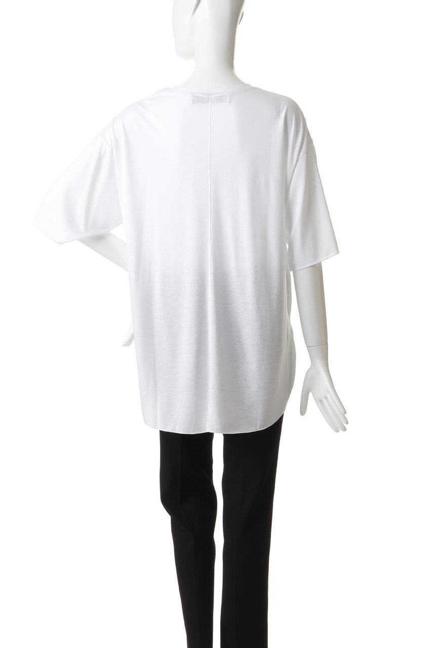 【ルームエイト/Room no.8】のTENCEL ラウンドヘム ハーフスリーブ Tシャツ 大人の最旬トレンドファッション＆コーディネート founy(ファウニー) 　ファッション　Fashion　レディースファッション　Fashion for Women　トップス・カットソー　Cut & Sew Tops　シャツ・ブラウス・オフィスカジュアル　Elegant Blouses & Button-Ups　ロングTシャツ・Tシャツ　Longline T-Shirts & Tees　カットソー・ベーシックTシャツ　Cut-and-Sewn Tops / Stretch Tees & Basics　カットソー　Cut and Sewn Top　ショート　Short, Short Length　スリーブ　Sleeve, Long Sleeve / Short Sleeve　センター　Center, Center Line　ハーフ　Half, Half-Length　バランス　Balance, Style Balance　フロント　Front, Front Design　新作・新入荷　New Arrivals / New In　other-4|ID: prp329100004992324 ipo3291000000037387679
