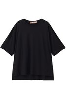 【ルームエイト/Room no.8】のTENCEL ショルダー-スリット Tシャツ 大人の最旬トレンドファッション＆コーディネート founy(ファウニー) ファッション Fashion レディースファッション Fashion for Women トップス・カットソー Cut & Sew Tops シャツ・ブラウス・オフィスカジュアル Elegant Blouses & Button-Ups ロングTシャツ・Tシャツ Longline T-Shirts & Tees カットソー・ベーシックTシャツ Cut-and-Sewn Tops / Stretch Tees & Basics なめらか Smooth, Silky Texture ショルダー Shoulder, Shoulder Strap ショート Short, Short Length シンプル Simple, Minimal スリット Slit, Slit Detail スリーブ Sleeve, Long Sleeve / Short Sleeve トレンド Trend, Trending Now ボトム Bottoms, Lower Wear 新作・新入荷 New Arrivals / New In |ID:prp329100004992325