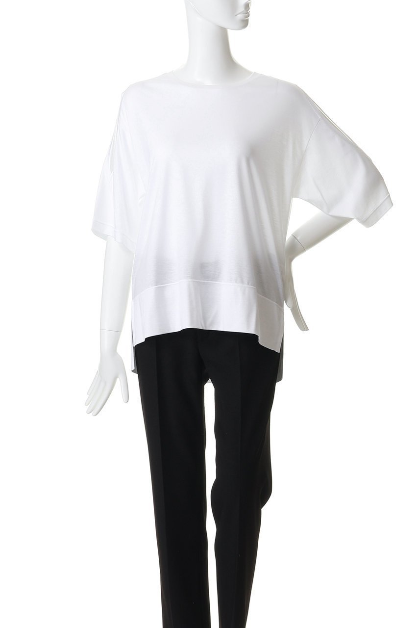 【ルームエイト/Room no.8】のTENCEL ショルダー-スリット Tシャツ 大人の最旬トレンドファッション＆コーディネート founy(ファウニー) 　ファッション　Fashion　レディースファッション　Fashion for Women　トップス・カットソー　Cut & Sew Tops　シャツ・ブラウス・オフィスカジュアル　Elegant Blouses & Button-Ups　ロングTシャツ・Tシャツ　Longline T-Shirts & Tees　カットソー・ベーシックTシャツ　Cut-and-Sewn Tops / Stretch Tees & Basics　なめらか　Smooth, Silky Texture　ショルダー　Shoulder, Shoulder Strap　ショート　Short, Short Length　シンプル　Simple, Minimal　スリット　Slit, Slit Detail　スリーブ　Sleeve, Long Sleeve / Short Sleeve　トレンド　Trend, Trending Now　ボトム　Bottoms, Lower Wear　新作・新入荷　New Arrivals / New In　other-2|ID: prp329100004992325 ipo3291000000037387685