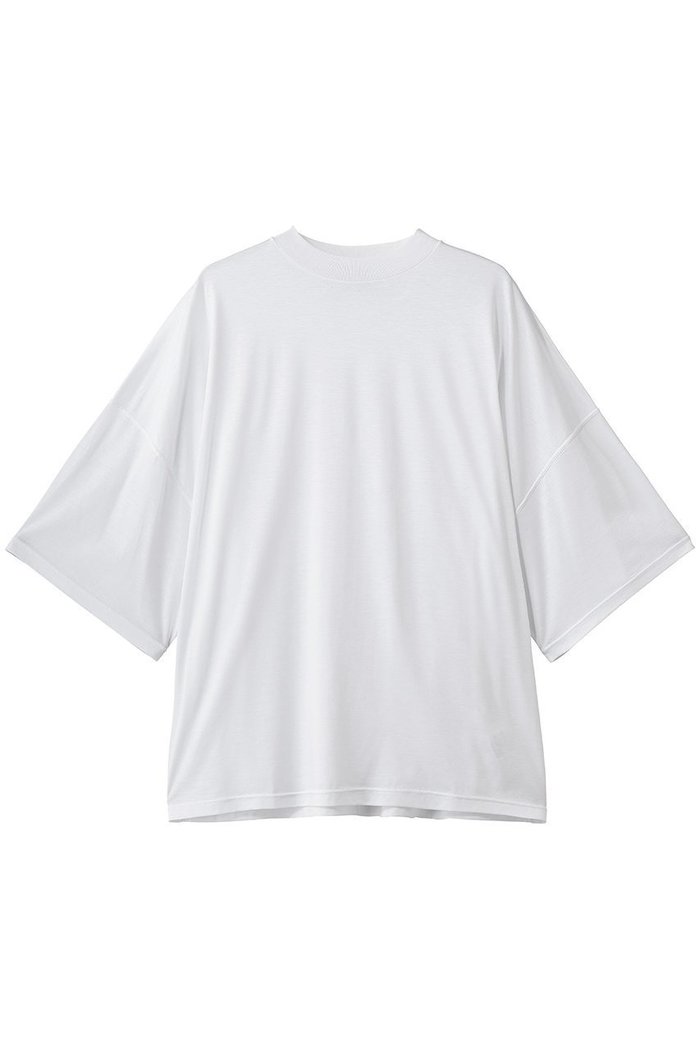 【ルームエイト/Room no.8】のTENCEL モックネック Tシャツ インテリア・キッズ・メンズ・レディースファッション・服の通販 founy(ファウニー) https://founy.com/ ファッション Fashion レディースファッション Fashion for Women トップス・カットソー Cut & Sew Tops シャツ・ブラウス・オフィスカジュアル Elegant Blouses & Button-Ups ロングTシャツ・Tシャツ Longline T-Shirts & Tees カットソー・ベーシックTシャツ Cut-and-Sewn Tops / Stretch Tees & Basics ショート Short, Short Length スリーブ Sleeve, Long Sleeve / Short Sleeve ベーシック Basic, Essential モックネック Mock Neck, Short Turtleneck リラックス Relax, Relaxed Fit 新作・新入荷 New Arrivals / New In |ID: prp329100004992326 ipo3291000000037387689