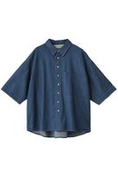 【ミディウミ/MidiUmi】のbig pocket denim shirt シャツ 大人の最旬トレンドファッション＆コーディネート founy(ファウニー) ファッション Fashion レディースファッション Fashion for Women トップス・カットソー Cut & Sew Tops シャツ・ブラウス・オフィスカジュアル Elegant Blouses & Button-Ups ショート Short, Short Length スリーブ Sleeve, Long Sleeve / Short Sleeve デニム Denim, Jeans Material フロント Front, Front Design ポケット Pocket, Pocket Detail エレガント 上品 Elegant 新作・新入荷 New Arrivals / New In |ID:prp329100004992329