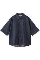 【ミディウミ/MidiUmi】のbig pocket denim shirt シャツ navy|ID: prp329100004992329 ipo3291000000037387711