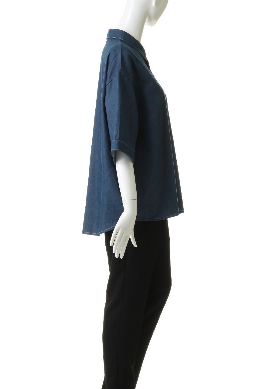 【ミディウミ/MidiUmi】のbig pocket denim shirt シャツ 大人の最旬トレンドファッション＆コーディネート founy(ファウニー) 　ファッション　Fashion　レディースファッション　Fashion for Women　トップス・カットソー　Cut & Sew Tops　シャツ・ブラウス・オフィスカジュアル　Elegant Blouses & Button-Ups　ショート　Short, Short Length　スリーブ　Sleeve, Long Sleeve / Short Sleeve　デニム　Denim, Jeans Material　フロント　Front, Front Design　ポケット　Pocket, Pocket Detail　エレガント 上品　Elegant　新作・新入荷　New Arrivals / New In　other-3|ID: prp329100004992329 ipo3291000000037387713