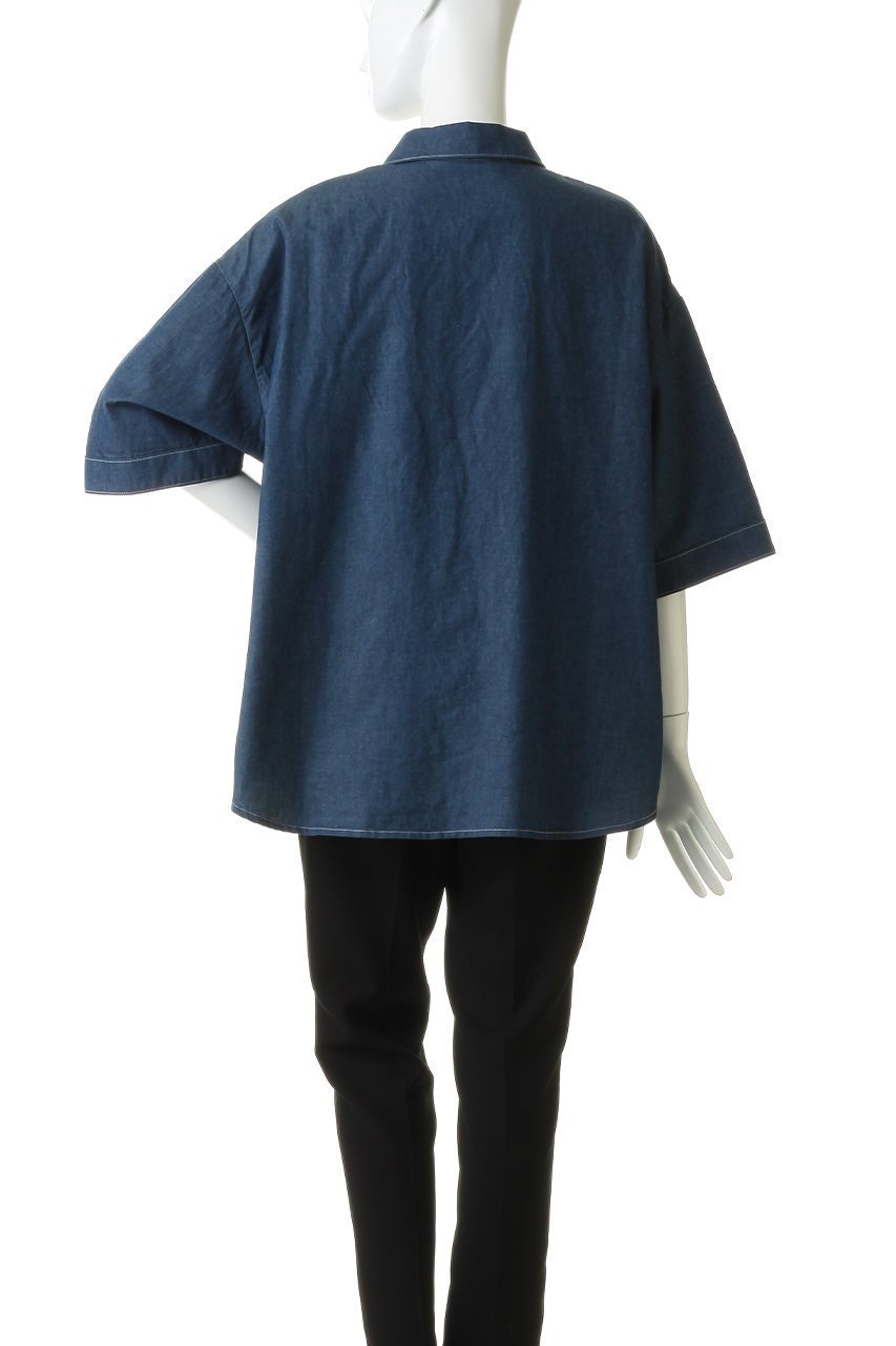 【ミディウミ/MidiUmi】のbig pocket denim shirt シャツ 大人の最旬トレンドファッション＆コーディネート founy(ファウニー) 　ファッション　Fashion　レディースファッション　Fashion for Women　トップス・カットソー　Cut & Sew Tops　シャツ・ブラウス・オフィスカジュアル　Elegant Blouses & Button-Ups　ショート　Short, Short Length　スリーブ　Sleeve, Long Sleeve / Short Sleeve　デニム　Denim, Jeans Material　フロント　Front, Front Design　ポケット　Pocket, Pocket Detail　エレガント 上品　Elegant　新作・新入荷　New Arrivals / New In　other-4|ID: prp329100004992329 ipo3291000000037387714