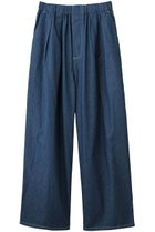 【ミディウミ/MidiUmi】のdenim tuck wide easy PT パンツ blue|ID: prp329100004992331 ipo3291000000037387725