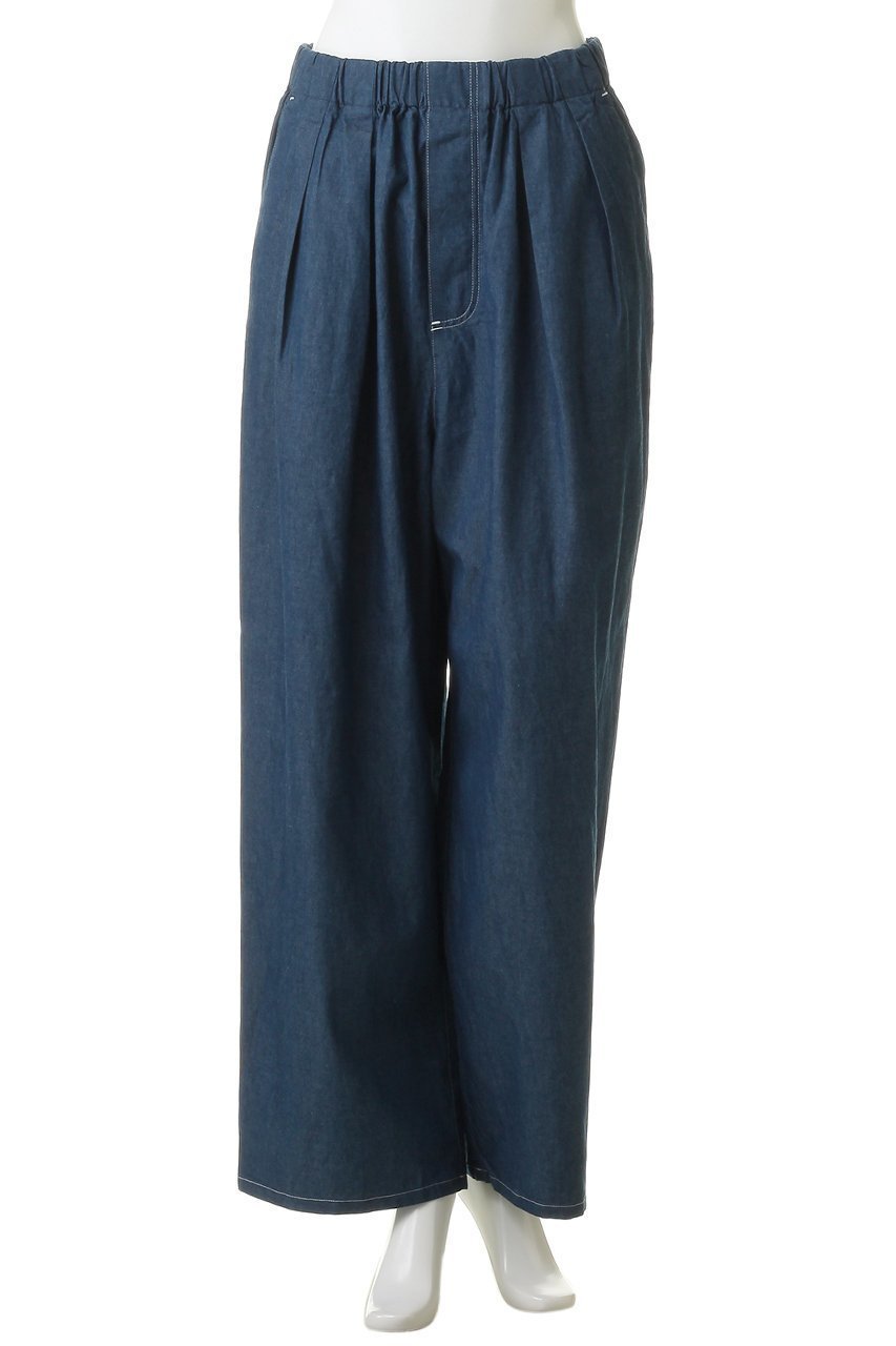【ミディウミ/MidiUmi】のdenim tuck wide easy PT パンツ 大人の最旬トレンドファッション＆コーディネート founy(ファウニー) 　ファッション　Fashion　レディースファッション　Fashion for Women　パンツ　Pants & Trousers　デニム　Denim, Jeans Material　フロント　Front, Front Design　ワイド　Wide, Wide Fit　エレガント 上品　Elegant　夏　Summer　新作・新入荷　New Arrivals / New In　other-2|ID: prp329100004992331 ipo3291000000037387726