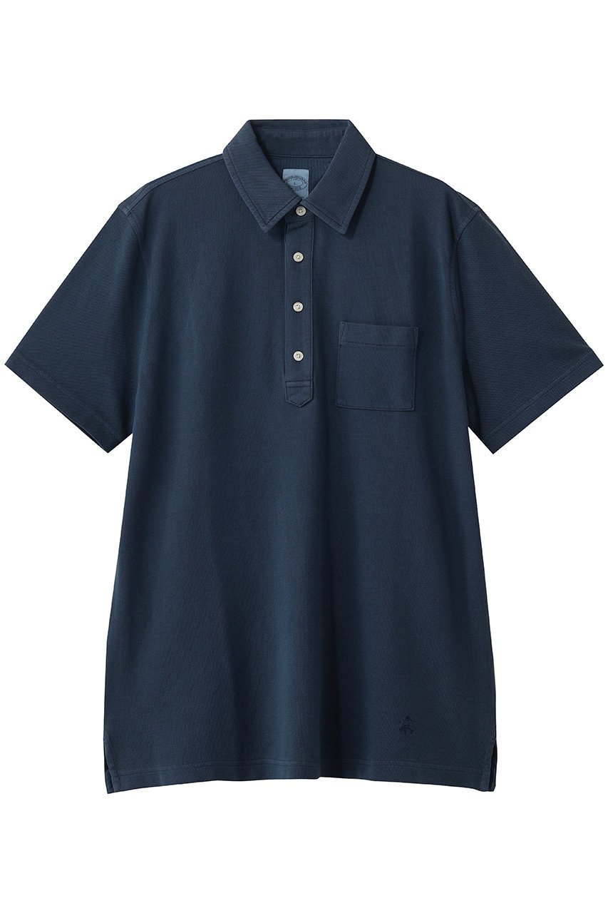 【ブルックス ブラザーズ/Brooks Brothers / MEN】の【MEN】コットンピケジャージー GFロゴ ガーメントダイ ポロシャツ インテリア・キッズ・メンズ・レディースファッション・服の通販 founy(ファウニー) ファッション Fashion メンズファッション Fashion for Men トップス・カットソー Cut & Sew Tops メンズシャツ Shirts ポロシャツ / きれいめカジュアルスタイル Polo Shirts ショート Short, Short Length ストライプ Stripe, Striped Pattern スリーブ Sleeve, Long Sleeve / Short Sleeve ハーフ Half, Half-Length ポケット Pocket, Pocket Detail ポロシャツ Polo Shirt, Collared Tee 夏 Summer 定番 Standard, Basic Item 新作・新入荷 New Arrivals / New In 春 Spring S/S・春夏 SS, Spring/Summer, Warm Season インディゴブルー|ID: prp329100004992339 ipo3291000000037387783