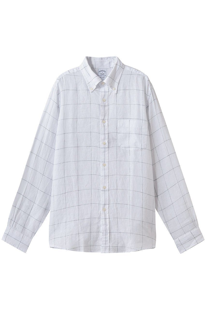 【ブルックス ブラザーズ/Brooks Brothers / MEN】の【MEN】アイリッシュリネン シーズナルパターン カジュアルシャツ Regular Fit 大人の最旬トレンドファッション＆コーディネート founy(ファウニー) 　ファッション　Fashion　メンズファッション　Fashion for Men　吸水　Absorbent, Quick-Dry　スタイリッシュ　Stylish, Fashionable　スリーブ　Sleeve, Long Sleeve / Short Sleeve　センター　Center, Center Line　ダウン　Down, Puffer　ダブル　Double, Double-Breasted　ネップ　Nepp, Slub Yarn　長袖　Long Sleeve, Full Sleeve　フィット　Fit, Slim Fit　プリーツ　Pleats, Pleated　ボックス　Boxy, Box Shape　ポケット　Pocket, Pocket Detail　リネン　Linen, Linen Fabric　レギュラー　Regular, Standard Fit　ロング　Long, Long-Length　おすすめ　Recommended / Our Picks　新作・新入荷　New Arrivals / New In　 other-1|ID: prp329100004992341 ipo3291000000037387795