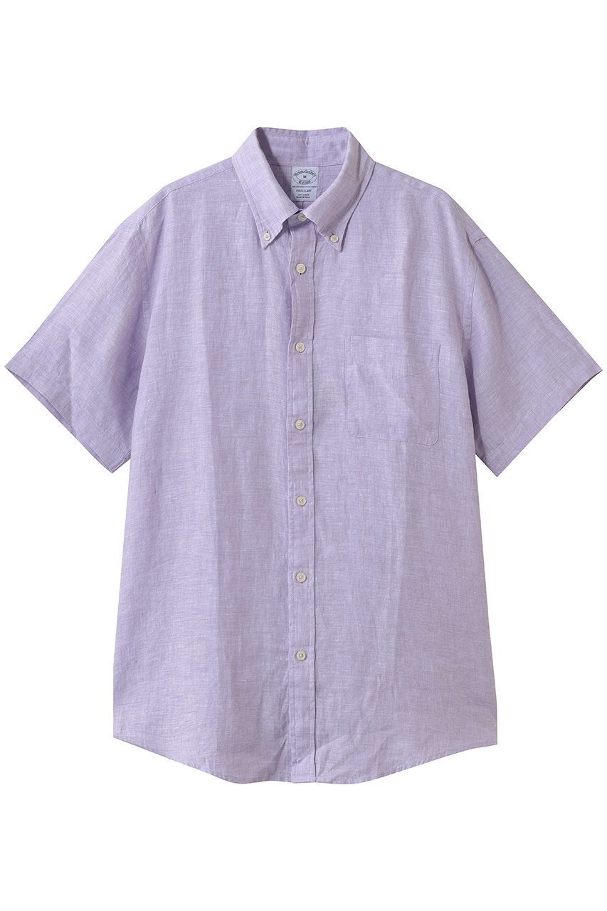 【ブルックス ブラザーズ/Brooks Brothers / MEN】の【MEN】アイリッシュリネン ショートスリーブ スポーツシャツ Regular Fit 大人の最旬トレンドファッション＆コーディネート founy(ファウニー) 　ファッション　Fashion　メンズファッション　Fashion for Men　エレガント 上品　Elegant　吸水　Absorbent, Quick-Dry　ショート　Short, Short Length　シンプル　Simple, Minimal　スタイリッシュ　Stylish, Fashionable　スポーツ　Sports, Activewear　スリーブ　Sleeve, Long Sleeve / Short Sleeve　センター　Center, Center Line　ダウン　Down, Puffer　定番　Standard, Basic Item　ネップ　Nepp, Slub Yarn　フィット　Fit, Slim Fit　プリーツ　Pleats, Pleated　ボックス　Boxy, Box Shape　ポケット　Pocket, Pocket Detail　半袖　Short Sleeve, Half Sleeve　リネン　Linen, Linen Fabric　レギュラー　Regular, Standard Fit　新作・新入荷　New Arrivals / New In　 other-1|ID: prp329100004992342 ipo3291000000037387803