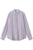 【フランク&アイリーン/Frank&Eileen / MEN】の【MEN】 FINBAR イタリアンリネン マルチカラーストライプ シャツ 大人の最旬トレンドファッション＆コーディネート founy(ファウニー) ファッション Fashion メンズファッション Fashion for Men ストライプ Stripe, Striped Pattern スリーブ Sleeve, Long Sleeve / Short Sleeve リネン Linen, Linen Fabric ロング Long, Long-Length 新作・新入荷 New Arrivals / New In |ID:prp329100004992343