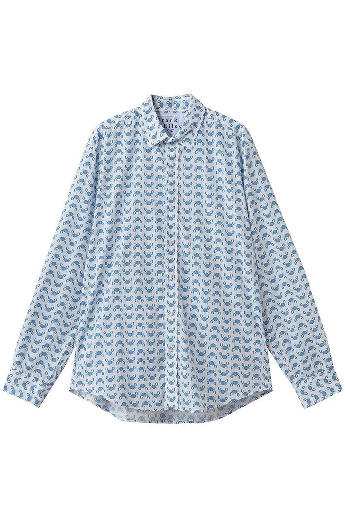【フランク&アイリーン/Frank&Eileen / MEN】の【MEN】 FINBAR イタリアンリネン ブルークラブプリント シャツ インテリア・キッズ・メンズ・レディースファッション・服の通販 founy(ファウニー) https://founy.com/ ファッション Fashion メンズファッション Fashion for Men カーディガン Cardigan, Knitwear ジャケット Jacket, Outerwear スリーブ Sleeve, Long Sleeve / Short Sleeve プリント Print, Printed Pattern リネン Linen, Linen Fabric ロング Long, Long-Length 新作・新入荷 New Arrivals / New In |ID: prp329100004992344 ipo3291000000037387815