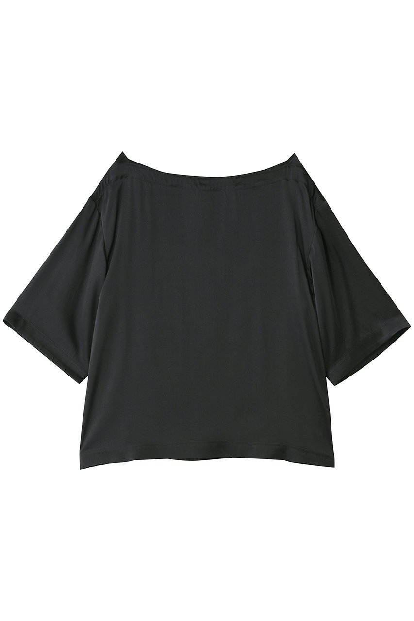 【アンビラン/unbilanc】のジョーダンブラウスT インテリア・キッズ・メンズ・レディースファッション・服の通販 founy(ファウニー) 　ファッション　Fashion　レディースファッション　Fashion for Women　トップス・カットソー　Cut & Sew Tops　シャツ・ブラウス・オフィスカジュアル　Elegant Blouses & Button-Ups　おすすめ　Recommended / Our Picks　なめらか　Smooth, Silky Texture　サテン　Satin, Glossy Fabric　ショート　Short, Short Length　シルク　Silk, 100% Silk　シンプル　Simple, Minimal　スリーブ　Sleeve, Long Sleeve / Short Sleeve　セットアップ　Set-Up, Coordinated Outfit　ドレープ　Drape, Draping Fabric　リュクス　Luxury, Elegant, High-End, Chic　新作・新入荷　New Arrivals / New In　チャコールグレー|ID: prp329100004992960 ipo3291000000037394663
