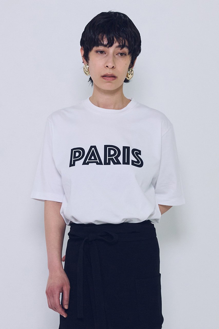 【プルミエ アロンディスモン/1er Arrondissement】のプリントTシャツ”PARIS” 大人の最旬トレンドファッション&コーディネート founy(ファウニー) ファッション Fashion レディースファッション Fashion for Women トップス・カットソー Cut & Sew Tops シャツ・ブラウス・オフィスカジュアル Elegant Blouses & Button-Ups ロングTシャツ・Tシャツ Longline T-Shirts & Tees カットソー・ベーシックTシャツ Cut-and-Sewn Tops / Stretch Tees & Basics おすすめ Recommended / Our Picks インナー Innerwear ショート Short, Short Length ジャケット Jacket, Outerwear スリーブ Sleeve, Long Sleeve / Short Sleeve プリント Print, Printed Pattern モダン Modern, Contemporary other-1|ID: prp329100004992962 ipo3291000000037394674
