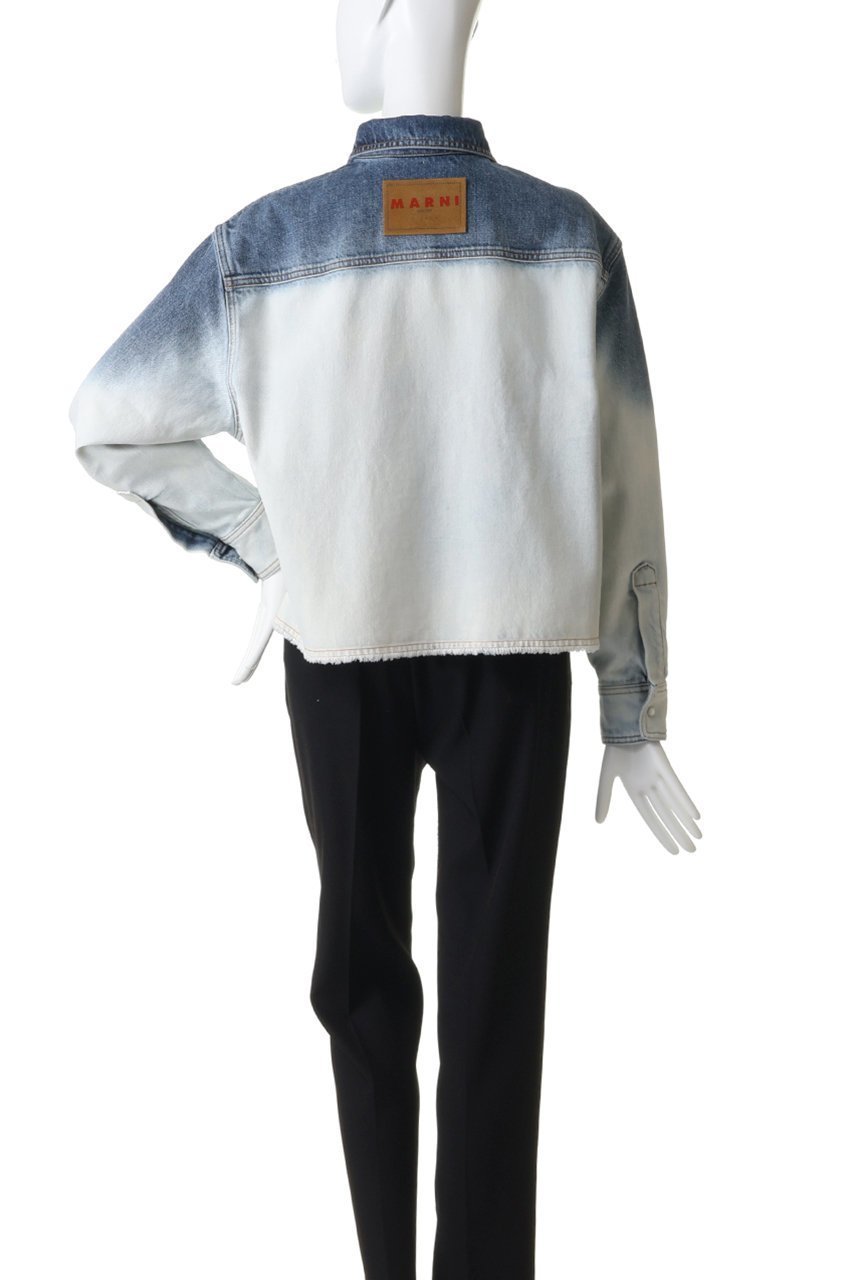 【マルニ/MARNI】のグラデーションデニムシャツ 大人の最旬トレンドファッション＆コーディネート founy(ファウニー) 　ファッション　Fashion　レディースファッション　Fashion for Women　トップス・カットソー　Cut & Sew Tops　シャツ・ブラウス・オフィスカジュアル　Elegant Blouses & Button-Ups　おすすめ　Recommended / Our Picks　グラデーション　Gradient, Ombre　スリーブ　Sleeve, Long Sleeve / Short Sleeve　センター　Center, Center Line　ダメージ　Distressed, Destroyed　デニム　Denim, Jeans Material　バランス　Balance, Style Balance　ロング　Long, Long-Length　ワイド　Wide, Wide Fit　エレガント 上品　Elegant　新作・新入荷　New Arrivals / New In　other-4|ID: prp329100004992969 ipo3291000000037394720