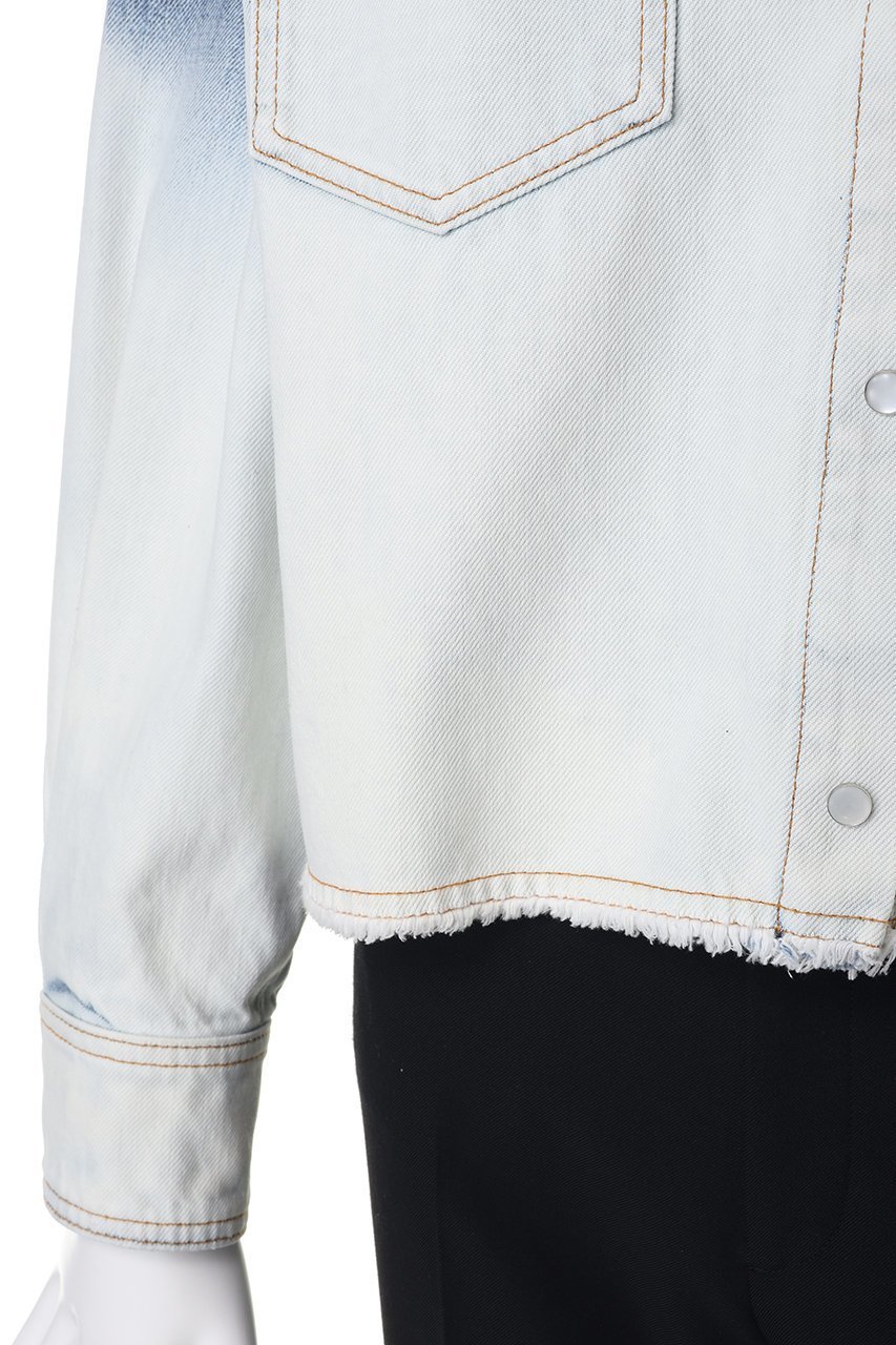 【マルニ/MARNI】のグラデーションデニムシャツ 大人の最旬トレンドファッション＆コーディネート founy(ファウニー) 　ファッション　Fashion　レディースファッション　Fashion for Women　トップス・カットソー　Cut & Sew Tops　シャツ・ブラウス・オフィスカジュアル　Elegant Blouses & Button-Ups　おすすめ　Recommended / Our Picks　グラデーション　Gradient, Ombre　スリーブ　Sleeve, Long Sleeve / Short Sleeve　センター　Center, Center Line　ダメージ　Distressed, Destroyed　デニム　Denim, Jeans Material　バランス　Balance, Style Balance　ロング　Long, Long-Length　ワイド　Wide, Wide Fit　エレガント 上品　Elegant　新作・新入荷　New Arrivals / New In　other-6|ID: prp329100004992969 ipo3291000000037394722