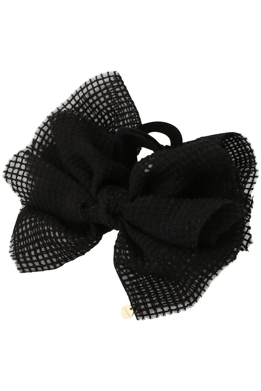 【トレス/TRESSE】のMesh Ribbon Clip インテリア・キッズ・メンズ・レディースファッション・服の通販 founy(ファウニー) 　ファッション　Fashion　レディースファッション　Fashion for Women　シュシュ&ヘアアクセ/ヘアアレンジ　Scrunchies & Hair Accessories　アクセサリー　Fashion Accessories　クラシカル　Classical, Vintage-Inspired　バレッタ　Barrette, Hair Clip　フェミニン　Feminine, Girly　メッシュ　Mesh, Net Fabric　リボン　Ribbon, Bow　レース　Lace, Lace Fabric　新作・新入荷　New Arrivals / New In　ブラック|ID: prp329100004992977 ipo3291000000037394785