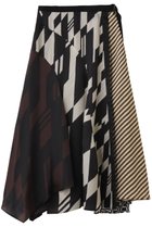 【ランバン オン ブルー/LANVIN en Bleu】のStone Pavingスカート 大人の最旬トレンドファッション＆コーディネート founy(ファウニー) ファッション Fashion レディースファッション Fashion for Women スカート Skirts ロングスカート Long Skirts / Maxi & Midi Skirts リゾート Resort, Vacation Style ロング Long, Long-Length 夏 Summer 新作・新入荷 New Arrivals / New In thumbnail ブラック|ID: prp329100004992985 ipo3291000000037394847
