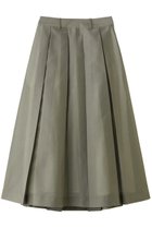 【ランバン オン ブルー/LANVIN en Bleu】のシアーボックスプリーツスカート 大人の最旬トレンドファッション＆コーディネート founy(ファウニー) ファッション Fashion レディースファッション Fashion for Women スカート Skirts プリーツスカート / 上品フェミニンスタイル Pleated Skirts ロングスカート Long Skirts / Maxi & Midi Skirts シアー Sheer, See-Through パーティ Party, Party Style フレア Flare, Flared プリーツ Pleats, Pleated ボックス Boxy, Box Shape ロング Long, Long-Length エレガント 上品 Elegant 新作・新入荷 New Arrivals / New In thumbnail カーキ|ID: prp329100004992986 ipo3291000000037394853
