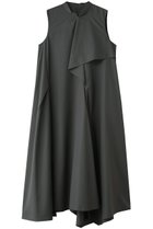 【ランバン オン ブルー/LANVIN en Bleu】のライトタフタアシンメトリーフレアワンピース チャコールグレー|ID: prp329100004992991 ipo3291000000037394888