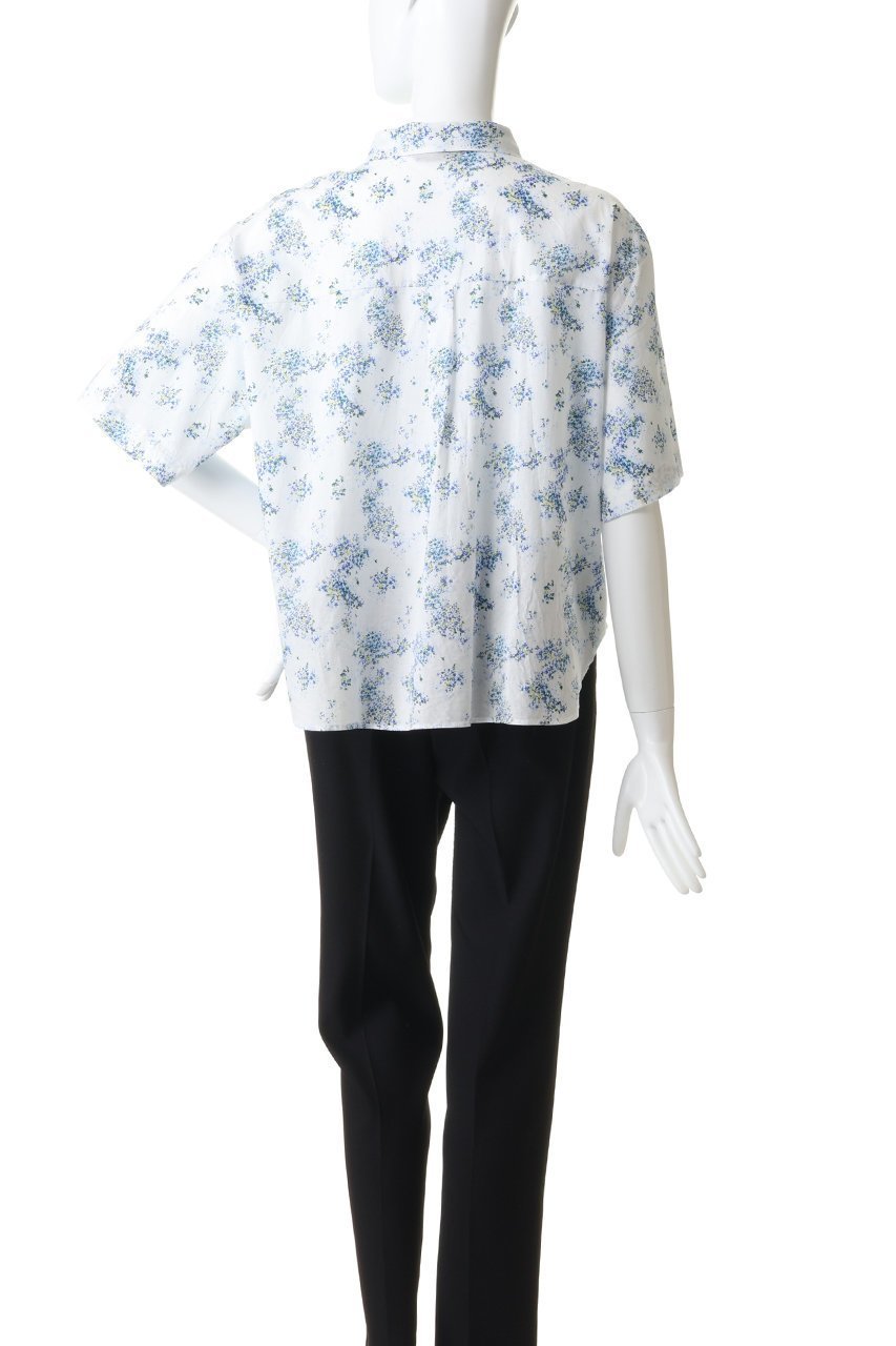 【ミズイロ インド/mizuiro ind】のflower print half slv shirt シャツ 大人の最旬トレンドファッション＆コーディネート founy(ファウニー) 　ファッション　Fashion　レディースファッション　Fashion for Women　トップス・カットソー　Cut & Sew Tops　シャツ・ブラウス・オフィスカジュアル　Elegant Blouses & Button-Ups　ショート　Short, Short Length　スリーブ　Sleeve, Long Sleeve / Short Sleeve　デニム　Denim, Jeans Material　フラワー　Flower, Floral　プリント　Print, Printed Pattern　ボトム　Bottoms, Lower Wear　新作・新入荷　New Arrivals / New In　other-4|ID: prp329100004993000 ipo3291000000037394961