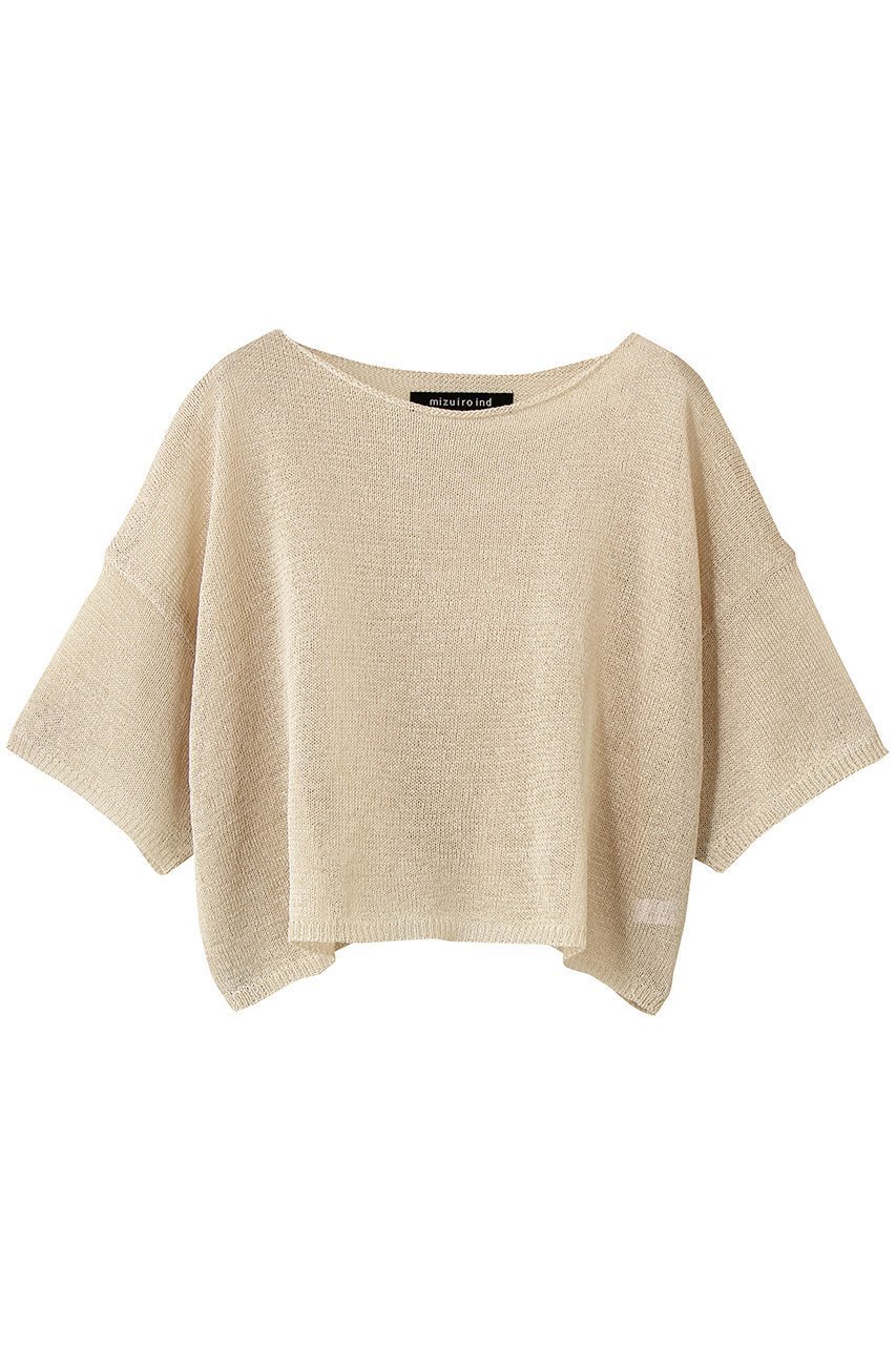 【ミズイロ インド/mizuiro ind】のcrew neck wide P/O プルオーバー 大人の最旬トレンドファッション＆コーディネート founy(ファウニー) 　ファッション　Fashion　レディースファッション　Fashion for Women　トップス・カットソー　Cut & Sew Tops　シャツ・ブラウス・オフィスカジュアル　Elegant Blouses & Button-Ups　カジュアルプルオーバー・ニットトップス　Pullovers & Knit Tops / Casual Pullovers　シアー　Sheer, See-Through　ショート　Short, Short Length　シンプル　Simple, Minimal　スリーブ　Sleeve, Long Sleeve / Short Sleeve　バランス　Balance, Style Balance　フォルム　Silhouette, Form　ワイド　Wide, Wide Fit　新作・新入荷　New Arrivals / New In　 other-1|ID: prp329100004993001 ipo3291000000037394963