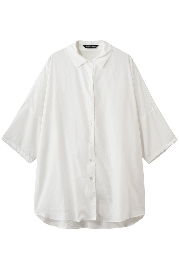【ミズイロ インド/mizuiro ind】のhalf slv wide shirt シャツ インテリア・キッズ・メンズ・レディースファッション・服の通販 founy(ファウニー) https://founy.com/ ファッション Fashion レディースファッション Fashion for Women トップス・カットソー Cut & Sew Tops シャツ・ブラウス・オフィスカジュアル Elegant Blouses & Button-Ups おすすめ Recommended / Our Picks シアー Sheer, See-Through ショート Short, Short Length スキニー Skinny, Slim Fit スリーブ Sleeve, Long Sleeve / Short Sleeve フレア Flare, Flared ワイド Wide, Wide Fit 新作・新入荷 New Arrivals / New In |ID: prp329100004993004 ipo3291000000037394984