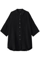 【ミズイロ インド/mizuiro ind】のhalf slv wide shirt シャツ black|ID: prp329100004993004 ipo3291000000037394986
