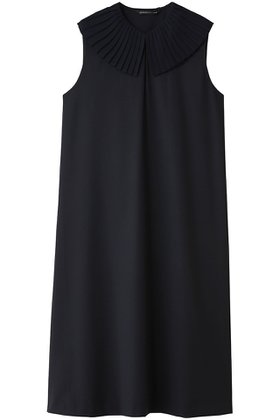 【ミズイロ インド/mizuiro ind】 pleats collar N/S OP ワンピース大人の最旬トレンドファッション＆コーディネート founy(ファウニー) ファッション Fashion レディースファッション Fashion for Women ワンピース Dresses チュニック Tunic Tops & Dresses ストレッチ Stretch, Stretchy Fabric チュニック Tunic, Long Top ノースリーブ Sleeveless, No-Sleeve プリーツ Pleats, Pleated ロング Long, Long-Length エレガント 上品 Elegant 吸水 Absorbent, Quick-Dry 新作・新入荷 New Arrivals / New In |ID:prp329100004993023