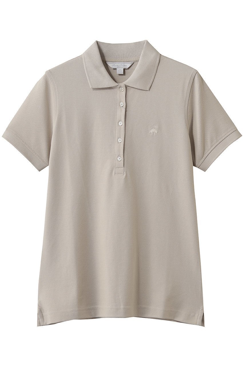 【ブルックス ブラザーズ/Brooks Brothers】のスーピマコットン ストレッチピケ GFロゴ シーズナルカラー ポロシャツ インテリア・キッズ・メンズ・レディースファッション・服の通販 founy(ファウニー) 　ファッション　Fashion　レディースファッション　Fashion for Women　トップス・カットソー　Cut & Sew Tops　シャツ・ブラウス・オフィスカジュアル　Elegant Blouses & Button-Ups　ロングTシャツ・Tシャツ　Longline T-Shirts & Tees　ポロシャツ・きれいめカジュアル　Smart-Casual Polo Tops　カットソー・ベーシックTシャツ　Cut-and-Sewn Tops / Stretch Tees & Basics　なめらか　Smooth, Silky Texture　ショート　Short, Short Length　ストレッチ　Stretch, Stretchy Fabric　スリーブ　Sleeve, Long Sleeve / Short Sleeve　ポロシャツ　Polo Shirt, Collared Tee　半袖　Short Sleeve, Half Sleeve　夏　Summer　定番　Standard, Basic Item　新作・新入荷　New Arrivals / New In　ベージュ|ID: prp329100004993029 ipo3291000000037395177